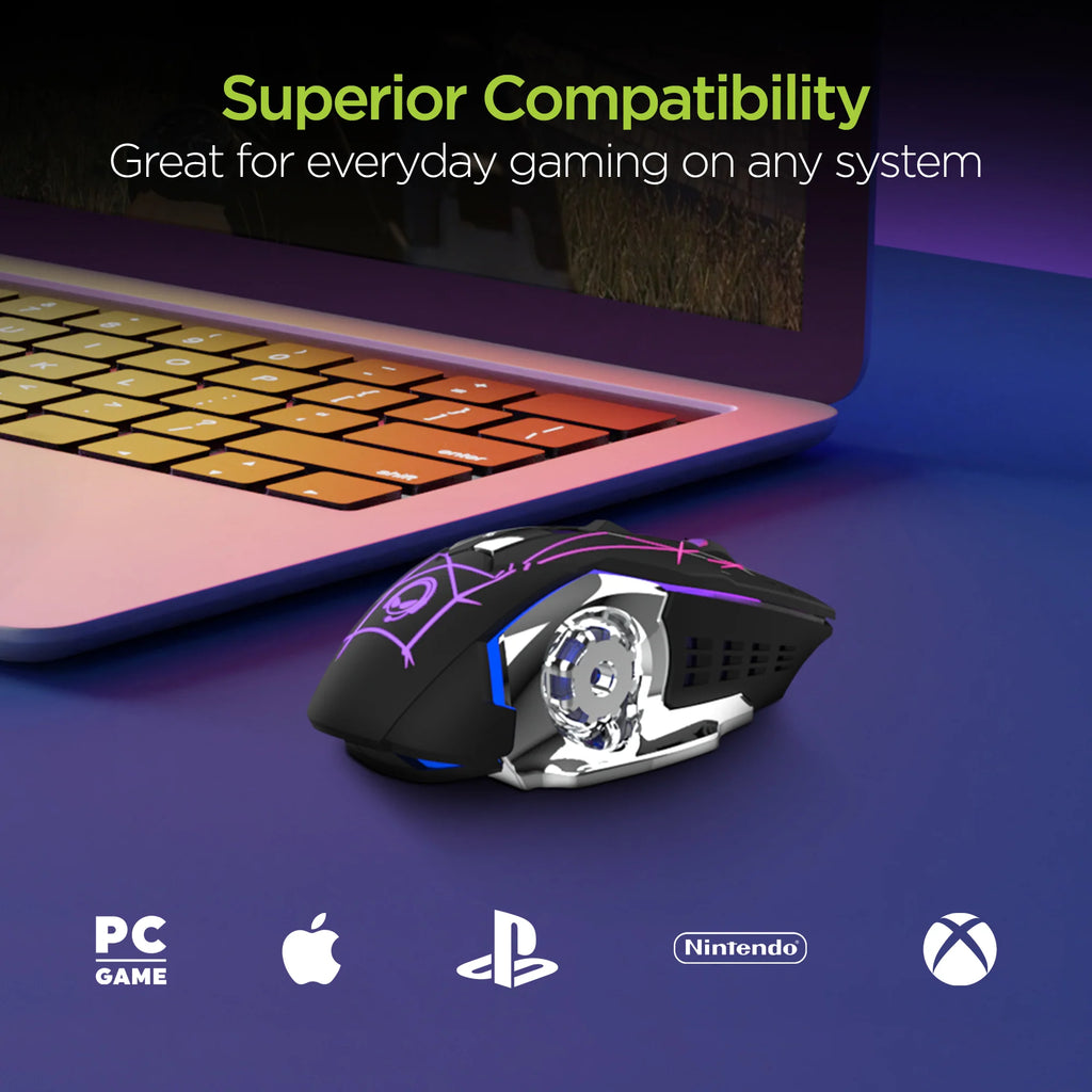Hypergear Chromium Wireless Gaming Mouse for Extended Play Sessions